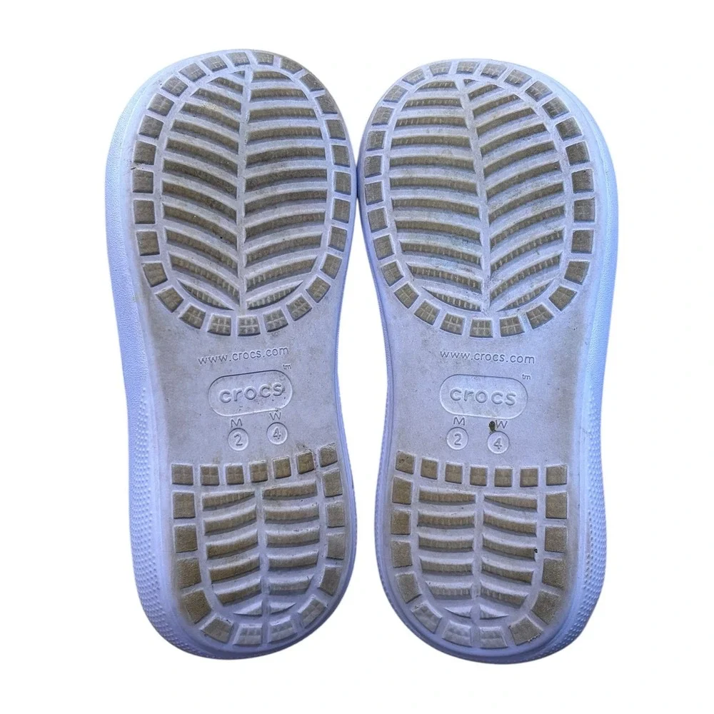 Crocs Crush Sandal Periwinkle Blue Platform Slide Womens 4 Mens 2 Chunky Comfort
